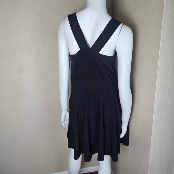 Athleta Savannah Strap Drawstring Dress - Black - Small - Style # 659323 - Picture 9 of 11